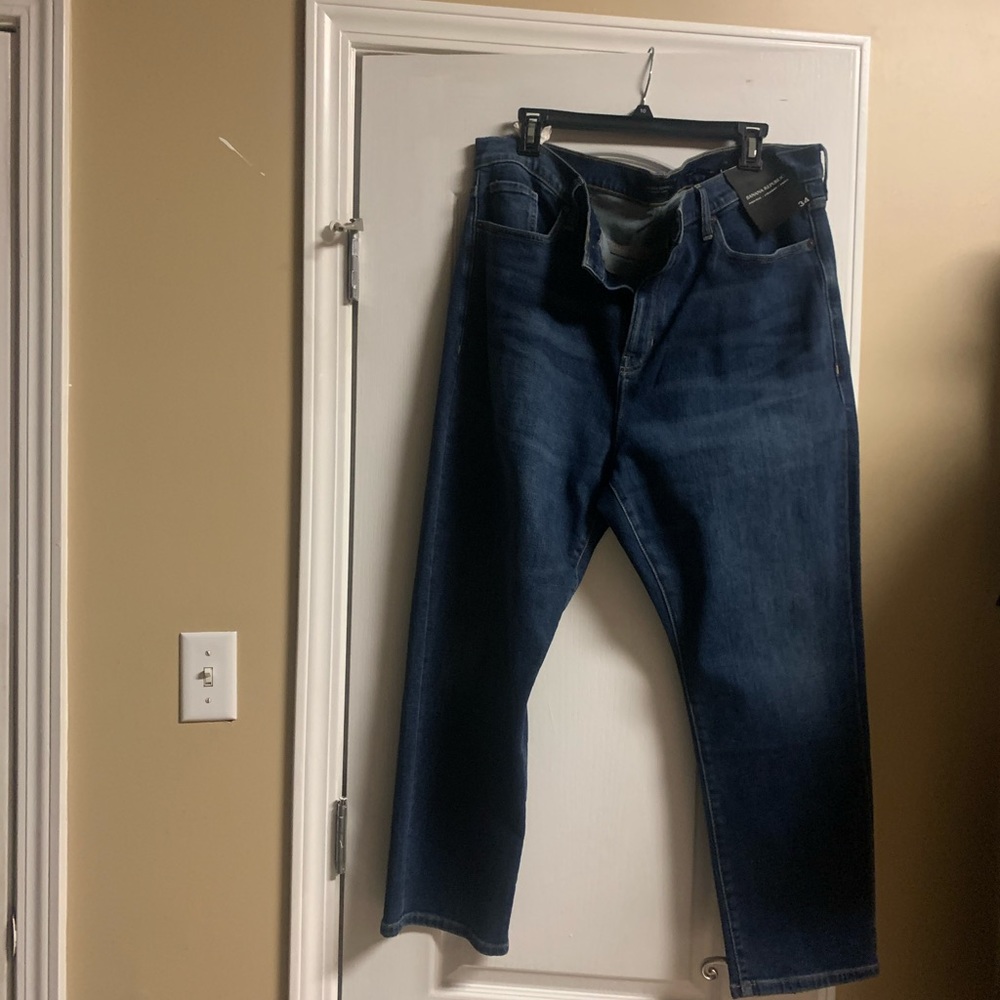 Banana Republic High Rise Straight Ankle Jeans Womens Size 34 Blue. Brand New!!!